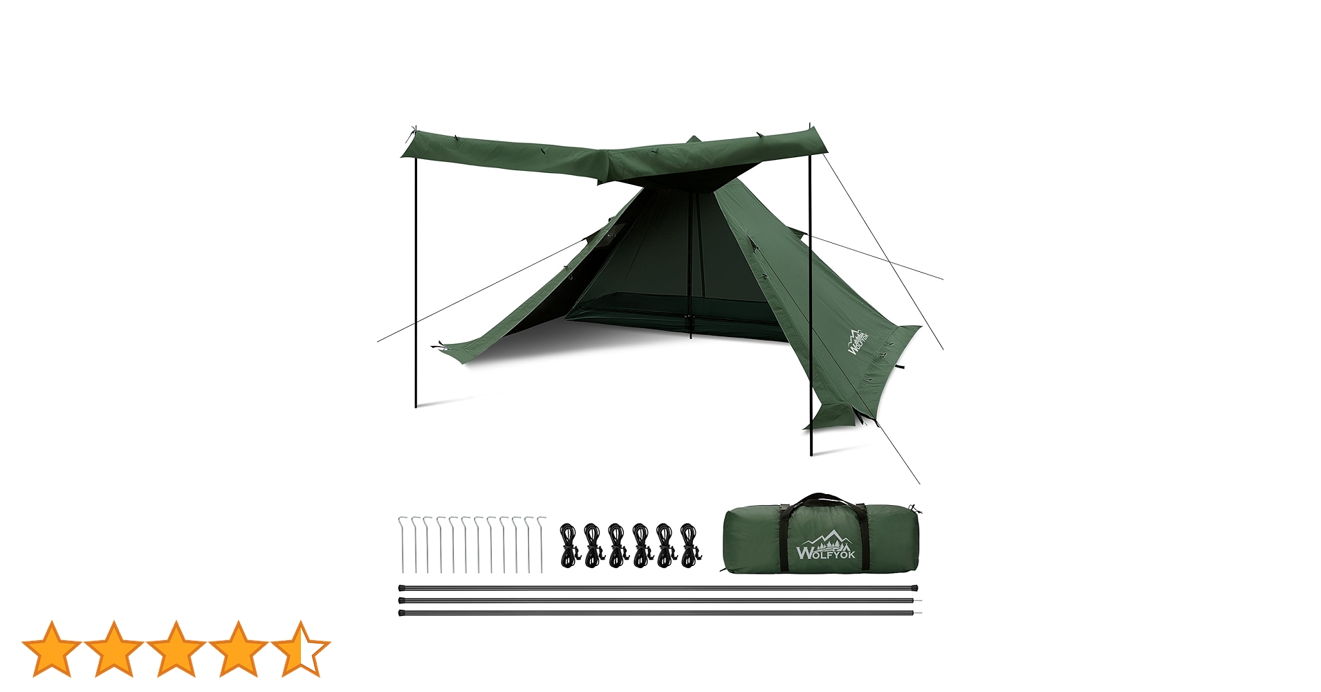 Amazon.co.jp: ワンポールテント ソロ TC ポリコットン 【二本前室